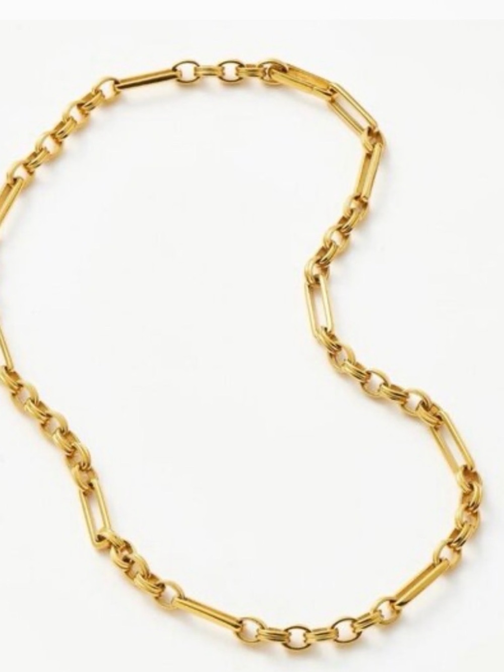 Missoma Axiom Chain Necklace in Gold 25 inches 18k gold plated
